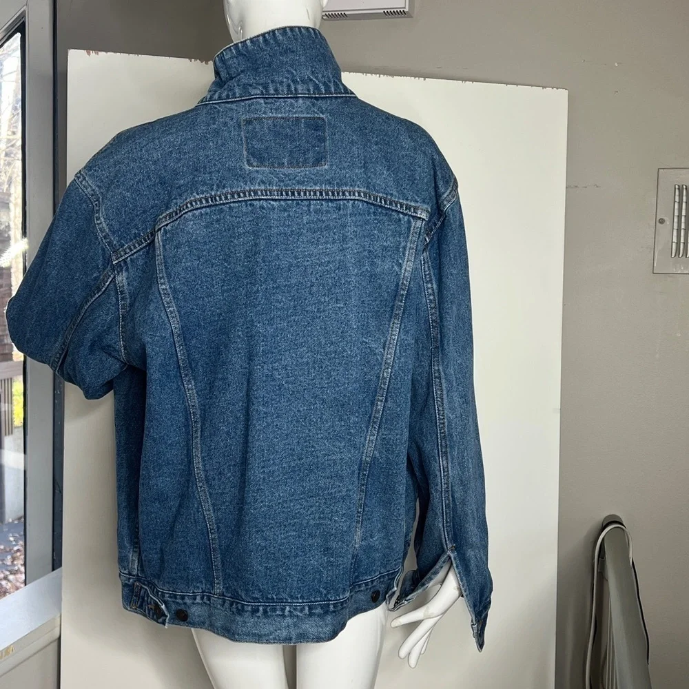 Jordache Sz L 1990’s Vintage Denim Jacket 100% Cotton